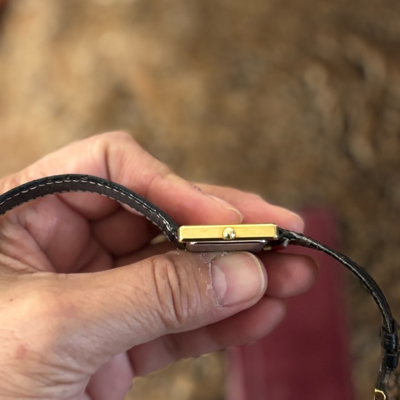 Longines Gold Case with Black Strap Ladies Watch - Picture 7 of 13